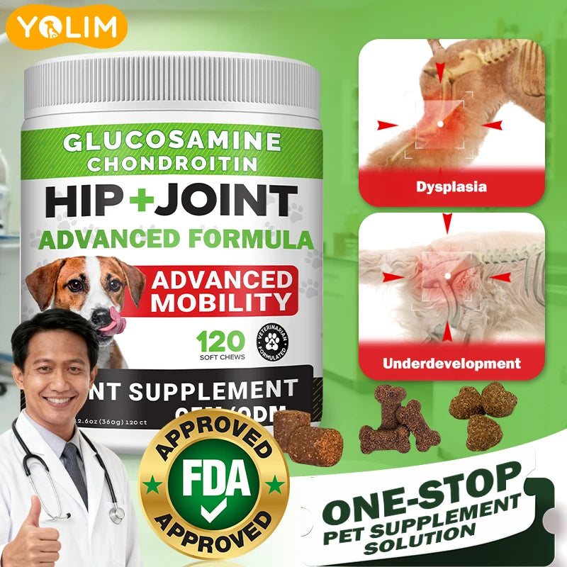 High-Potency Large Dog Joint Support Soft Chews | OEM/ODM