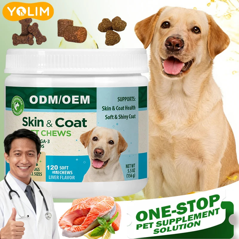 Advanced Omega-3 & Antioxidant Skin Support Chews | OEM/ODM