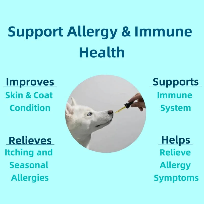 Free Sample Improves Skin & Coat Condition Pet Health Care & Supplements Dog Vitamins for Allergy Relief