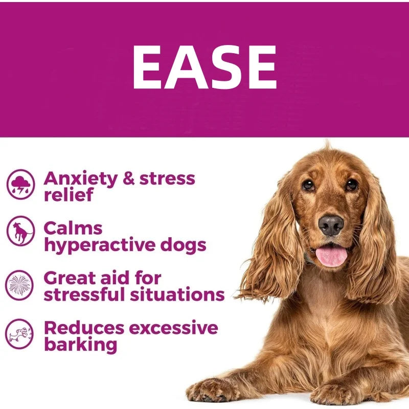 Customized Relaxation Tablets for Pet Supplements Eases Separation Anxiety with Passionflower 120 Tablets for All Breeds