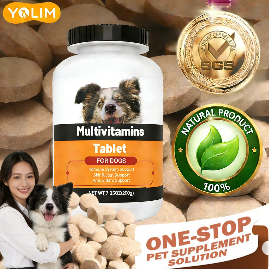 Probiotic & Omega Multivitamin Tablets for Dogs | OEM/Private Label
