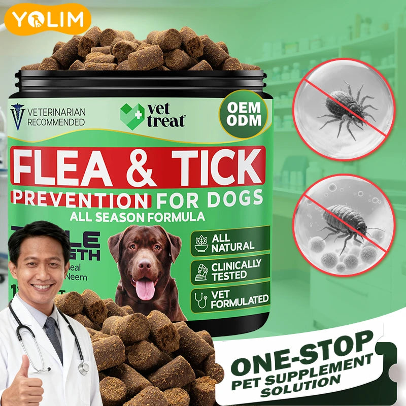 Salmon Oil Flea & Tick Immune Support Soft Chews | OEM/Private Label
