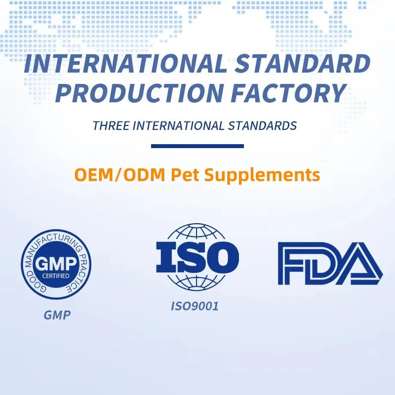 Free Design Service Dietary Fiber Gut Health with Probiotics for All Breeds Pet Supplements and Vitamins Powder Fast Shipping