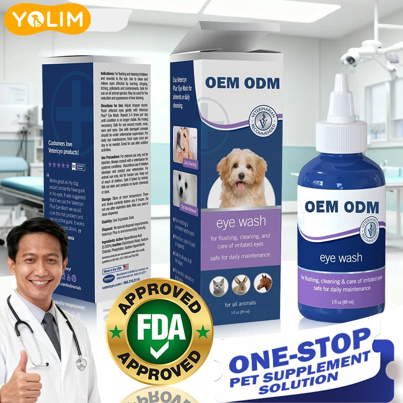 Private Label Helps Support Normal Eye Moisture Dog Supplement Pets Wellbeing for All Breeds