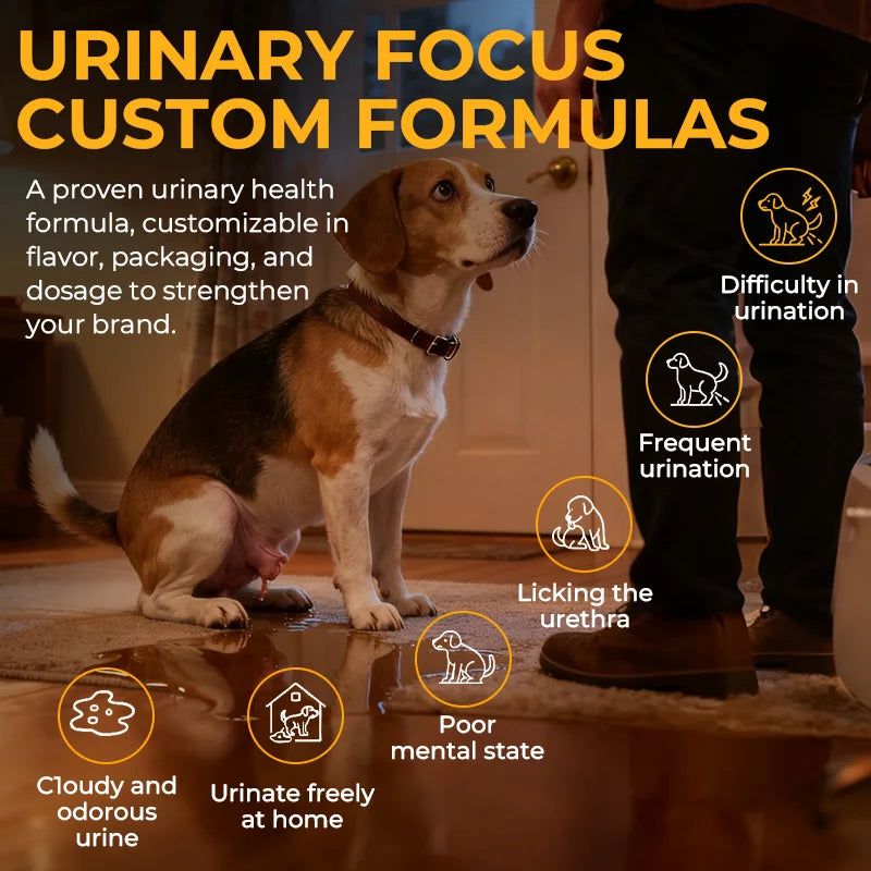 Factory Direct Pets Wellbeing Reduces Urination Frequency Pet Supplements and Vitamins for Pet Bladder Health