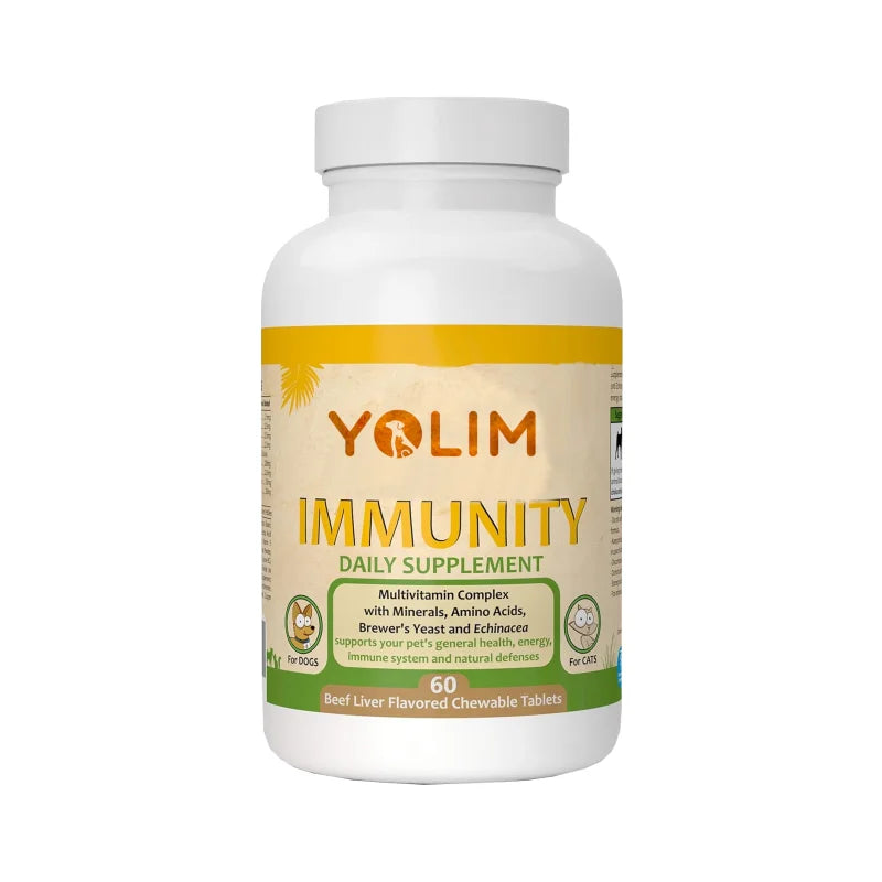 Private Custom Immune Support Plus Tablets for Pet Supplements Promotes Long-term Health and Longevity with Omega-3 60 Tablets