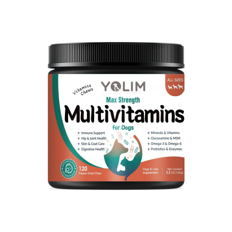 Private Label Multivitamin Supplements for Dogs Reduce Susceptibility to Illness with Phosphorus 120 Chewable for All Breeds