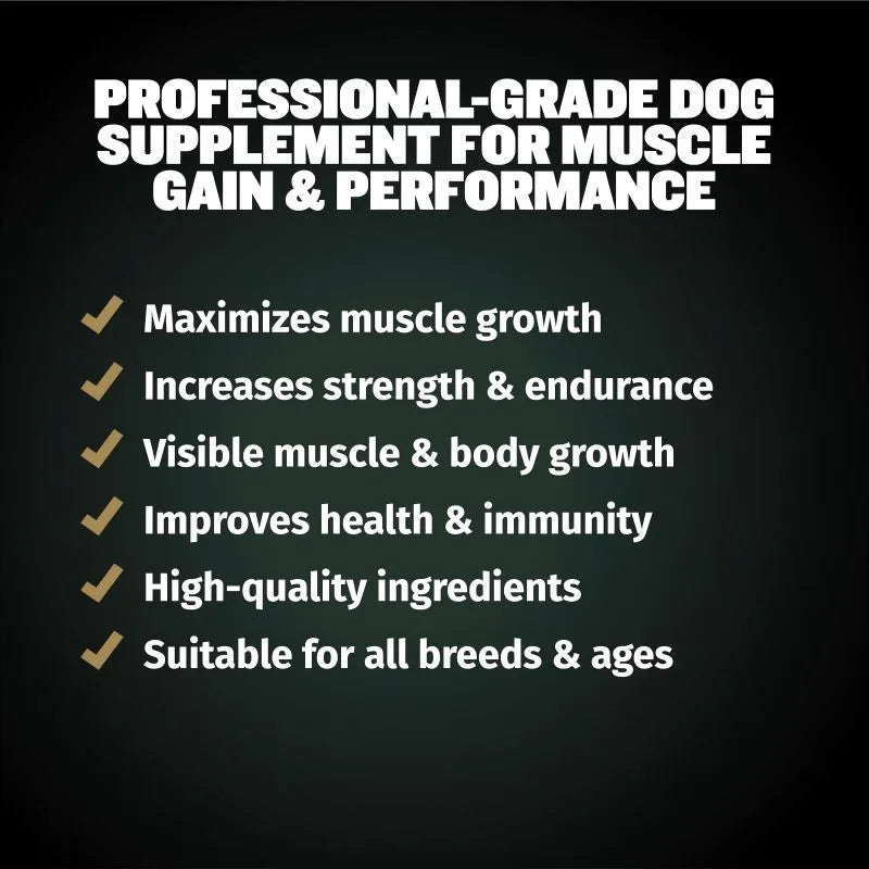 OEM/ODM Available with High Protein Muscle Gain Soft Chews for Dogs Promotes Muscle Growth Pet Supplement