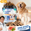 Factory Direct Pet Hip & Joint Supplements for Active Dogs Collagen 120 Chewable Chicken Flavor Free Sample
