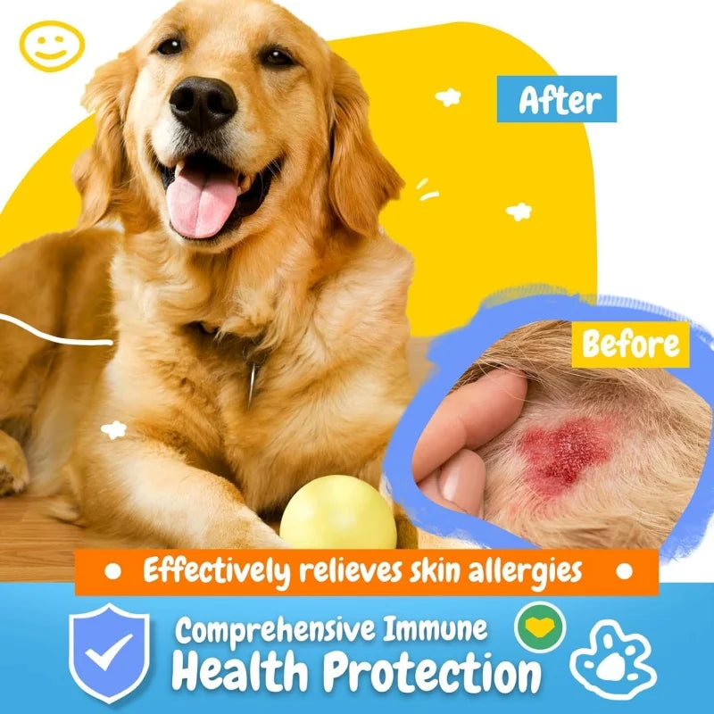 Factory Direct Support Immune System and Skin Health Pet Supplements and Vitamins Soft Chews for All Breeds