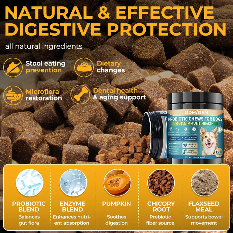 Free Sample Helps Ease Upset Stomach Pet Health Care & Supplements Dog Probiotics for Digestion Health
