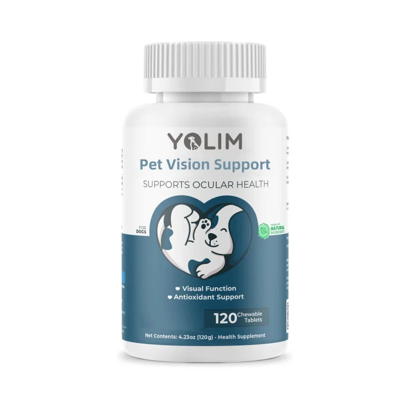 Private Label Pet Vision Support Tablet for Dogs Help Reduce Tear Stains & Eye Discharge with Selenium 120 Tablets Fast Shipping