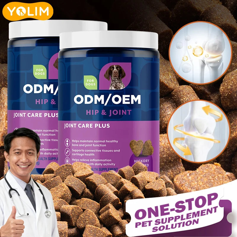 OEM/ODM Service Joint Care Chews for Dogs Rebuild Cartilage with Green Lipped Mussel 120 Chewable Fast Shipping