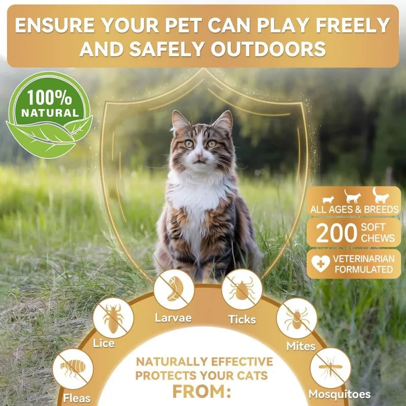 OEM/ODM Service Repel Fleas and Ticks Promote Skin & Coat Health Pet Health Care & Supplements Soft Chews for All Breeds