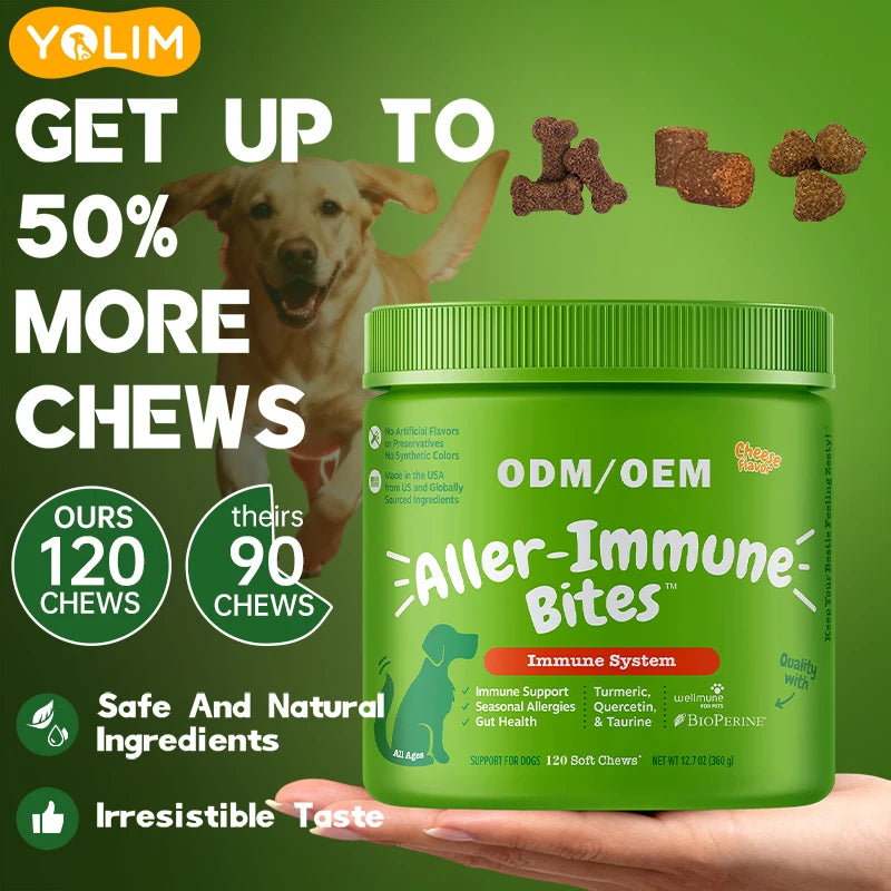 Competitive Price Allergy Chews Pet Health Care & Supplements with Salmon Oil Dog Supplement