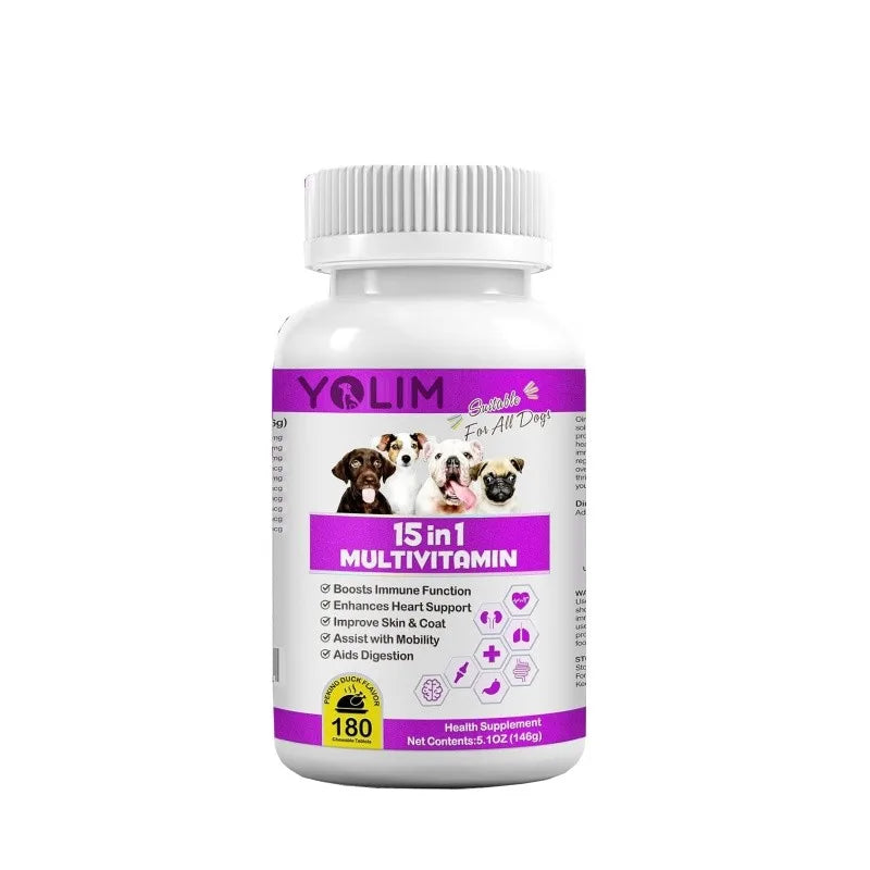 Hot Selling Pet Healthy Care Strengthen Immune System Tablets Dog Supplement Dog Treats for All Breeds