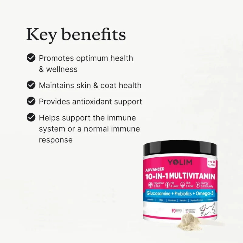 Full Customization Supported Strengthen Immune System and Digestive Health Dog Vitamins Powder Pet Supplements Fast Shipping