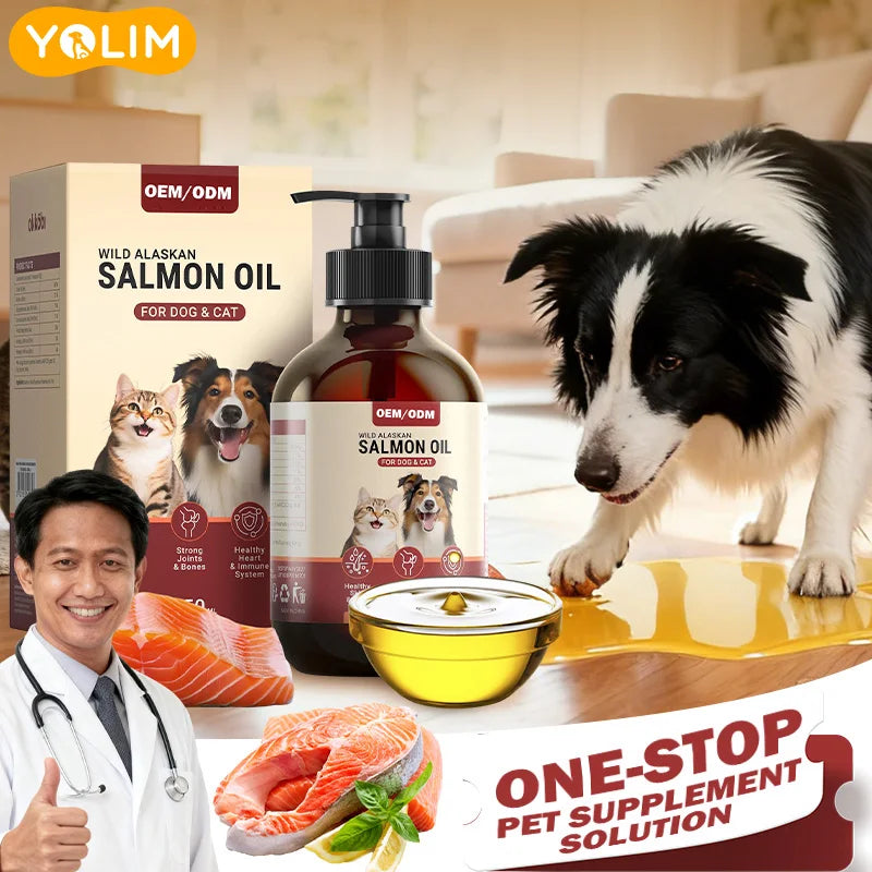 Custom Formulation Salmon Oil for Pet Skin & Coat | OEM/Private Label