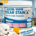 OEM ODM Service Tear Stain Relief Powder for Pet Health Care Support Ocular Health & clear Vision with Lutein 100g Free Sample