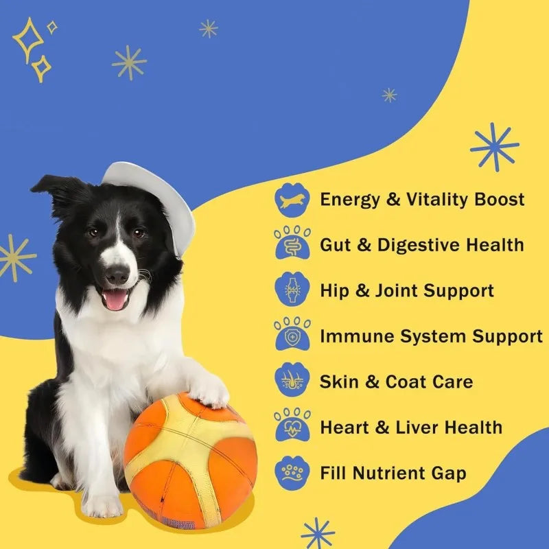Probiotic & Omega Multivitamin Tablets for Dogs | OEM/Private Label
