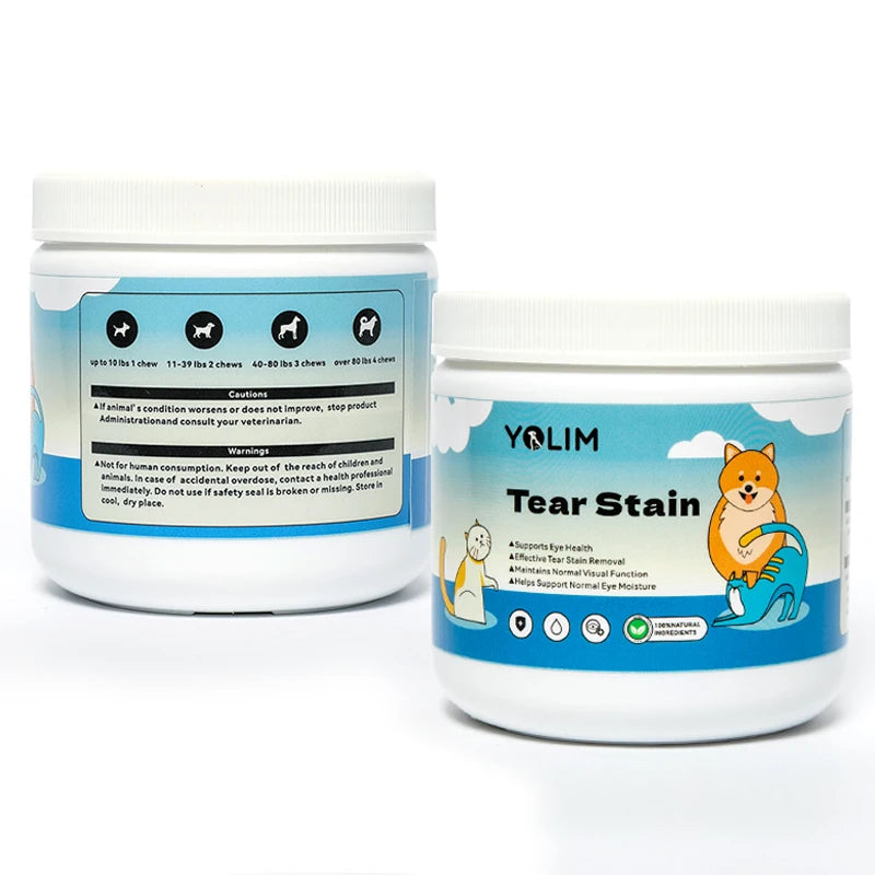 Private Label Prevents and Eliminates Tear Stains Pet Health Care & Supplements Soft Chews with EPA