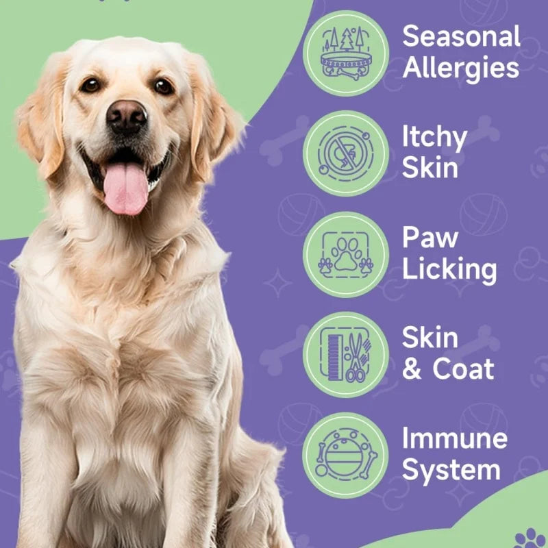 Competitive Price Allergy Chews Pet Health Care & Supplements with Salmon Oil Dog Supplement