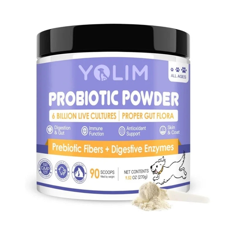 One-stop Service Dietary Fiber Support with Probiotics for All Breeds Pet Supplements Powder Free Sample