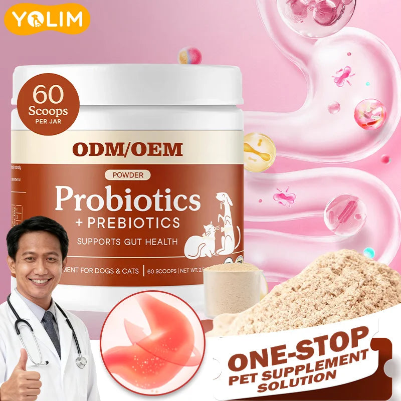 Probiotic Pet Powder for Digestive Health & Appetite | OEM/Private Label