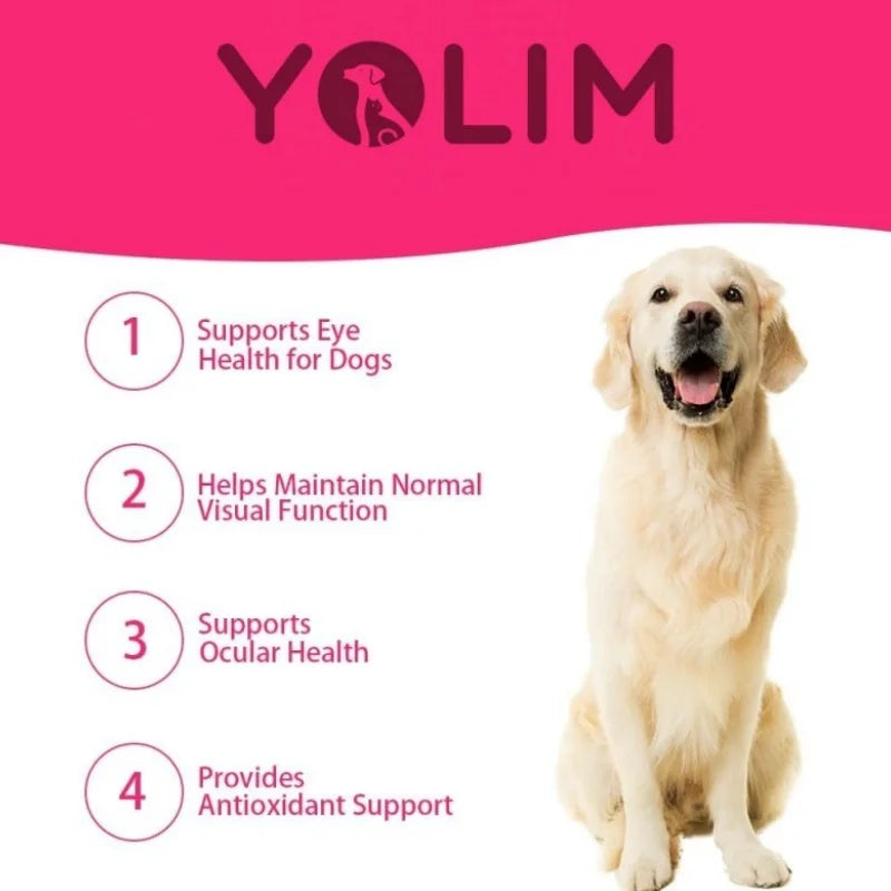 OEM ODM Service Tear Stain Relief Powder for Pet Health Care Support Ocular Health & clear Vision with Lutein 100g Free Sample