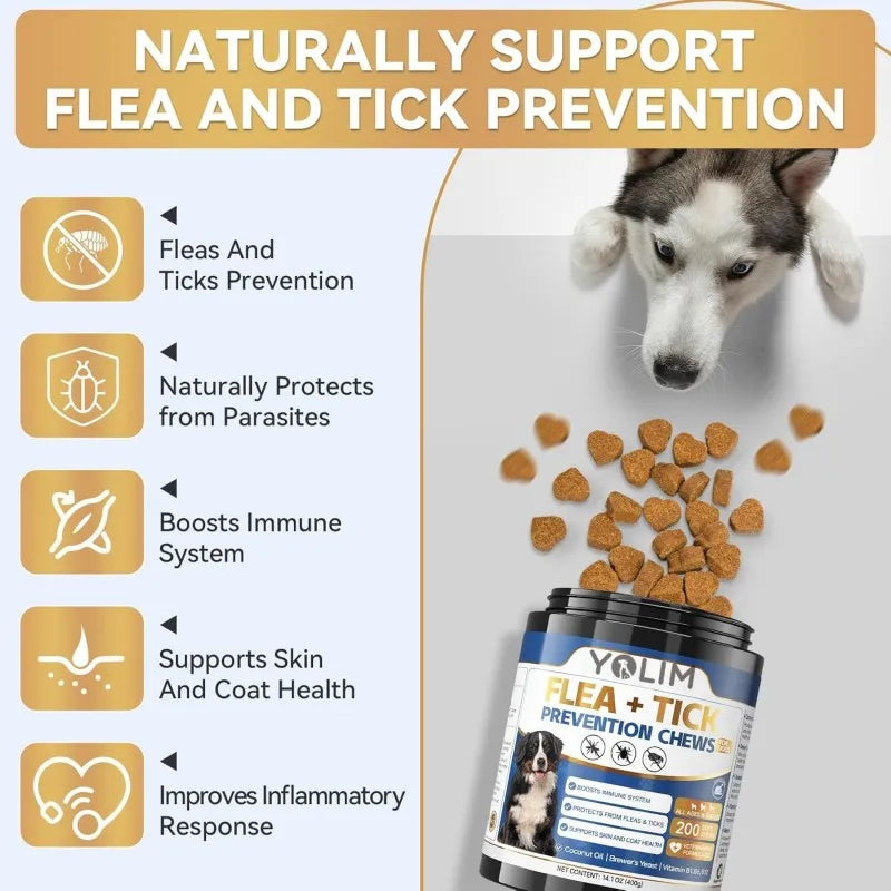 OEM/ODM Service Repel Fleas and Ticks Promote Skin & Coat Health Pet Health Care & Supplements Soft Chews for All Breeds