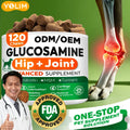 OEM ODM Hip & Joint Chews for Dogs & Cats Promotes Mobility Health with Glucosamine 120 Chews 300g Free Sample
