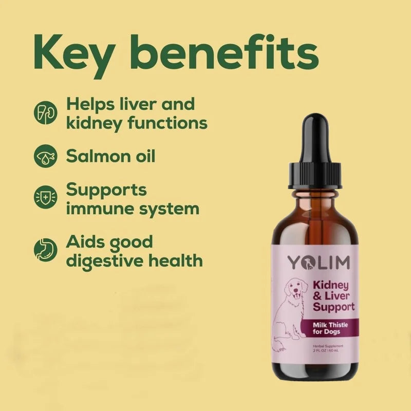 Fast Shipping Supports the Liver Normal Detox Process Pet Health Care & Supplements Dog Vitamins with Milk Thistle Extract