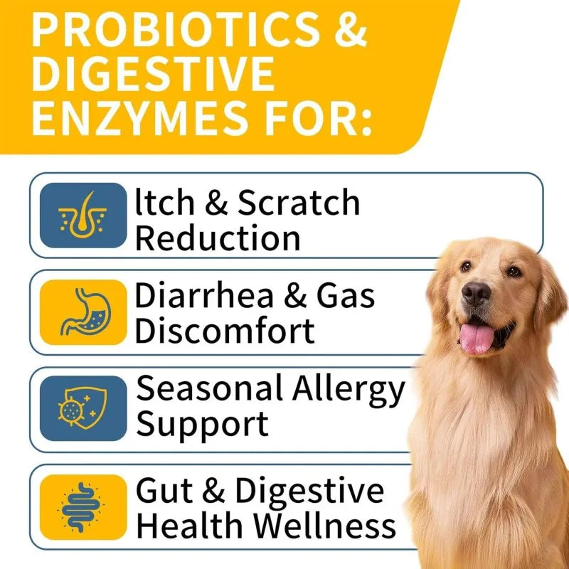 Sample-based Customization Digestive & Immune Health with Probiotics for All Breeds Pet Supplements Powder Free Sample