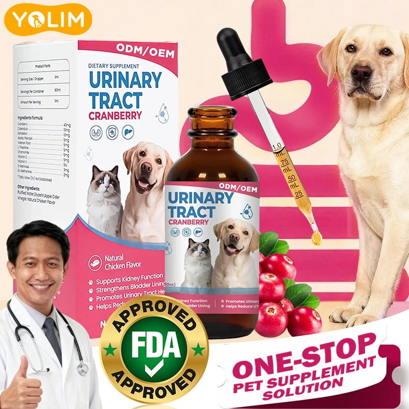 Wholesale Price Supports Bladder Health Pet Supplements and Vitamins Pet Collagen Drops for All Breeds