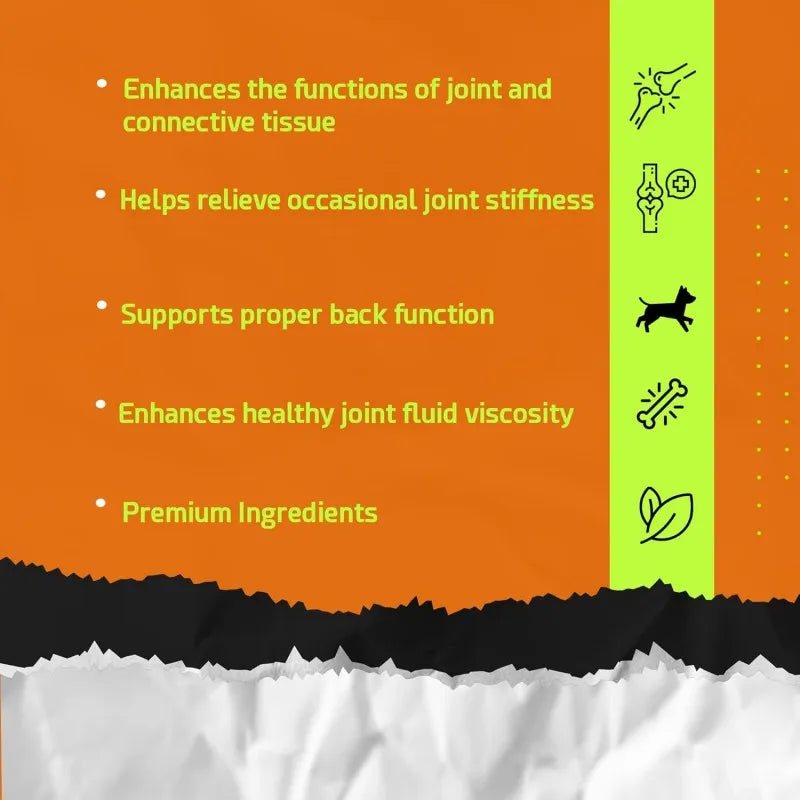 Private Custom Pet Hip & Joint Chews for Adult Dog Support Healthy Movement Green Lipped Mussel Beef Flavor 120 Chewable