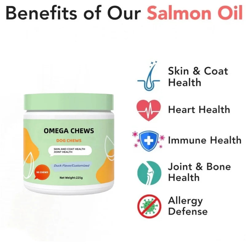 High Quality Pet Health Care & Supplements Provides Antioxidant Support Salmon Oil with Omega 3