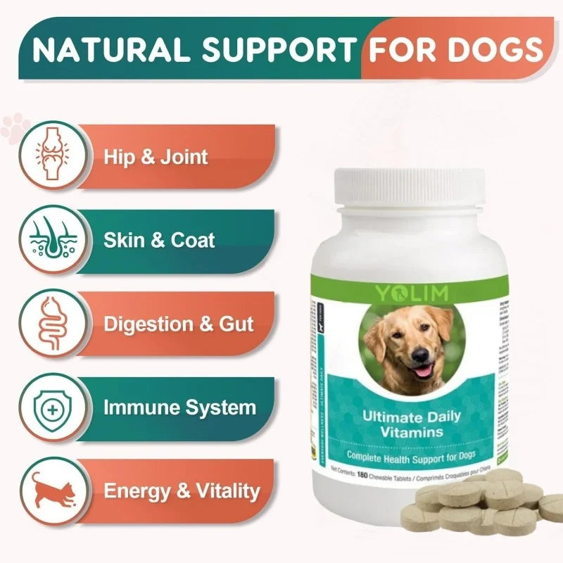 Direct ManufacturerSupports Everyday Digestive & Skin Health with Probiotics Tablet for All Breeds Pet Supplements Fast Shipping