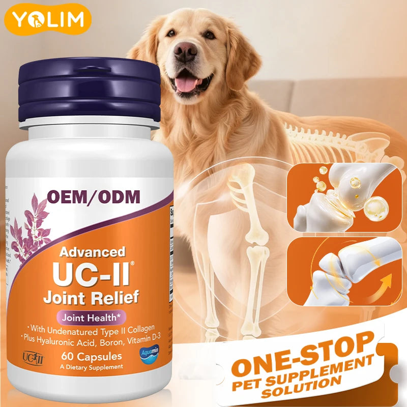 Private Custom Vet Strength Joint Tablets for Dog Health Care Promote Healthy Connective Tissue with Boron 60 Pills Free Sample