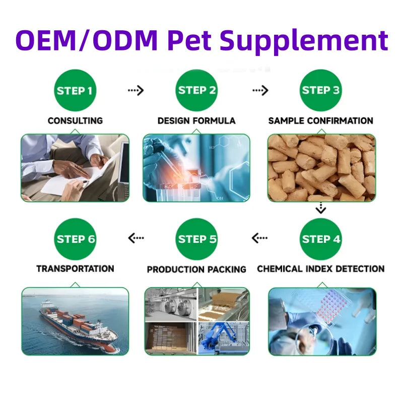 Full Customization Supported Strengthen Immune System and Digestive Health Dog Vitamins Powder Pet Supplements Fast Shipping