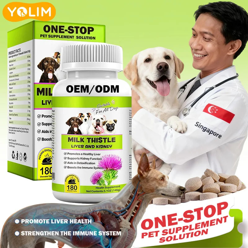 Pet Liver & Kidney Support Tablets | OEM/Private Label