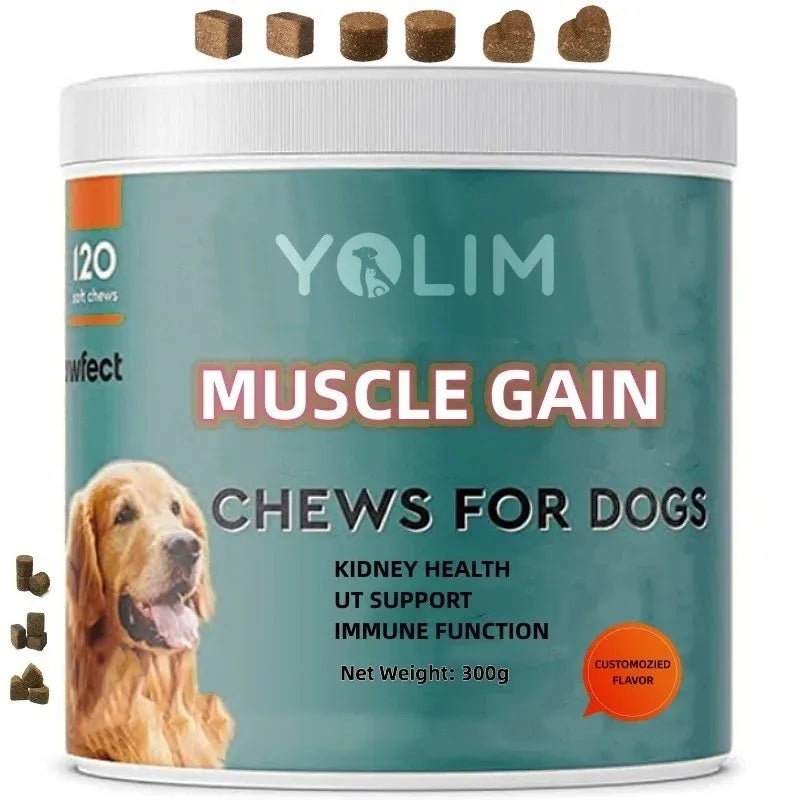 Private Label Builds and Maintains Muscle Pet Supplements and Vitamins Soft Chews with Amino Acid