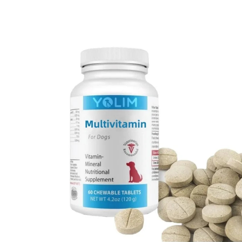 Professional Custom Service Promotes Healthy Skin & Immune Support Tablet for All Breeds Pet Supplements Free Sample