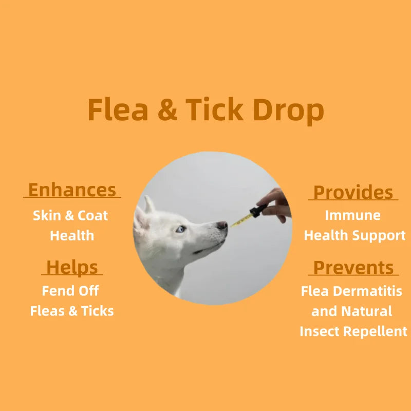 Hot Selling Repel Fleas and Ticks Liquid Pet Health Care & Supplements Pet Collagen Drops for All Breeds