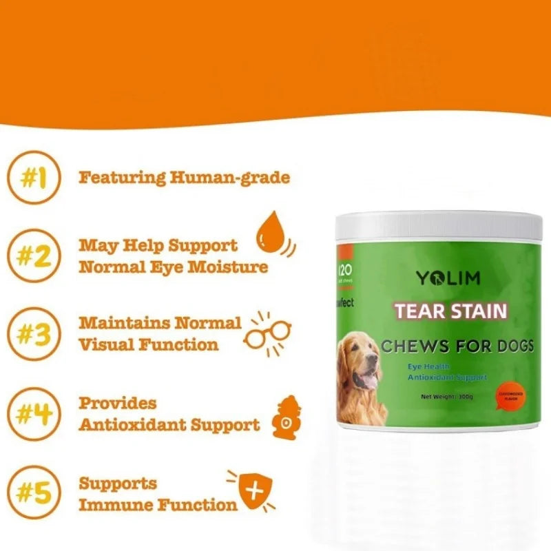 Custom Logo Supports Eye Health Pet Health Care & Supplements Soft Chews for Dogs & Cats