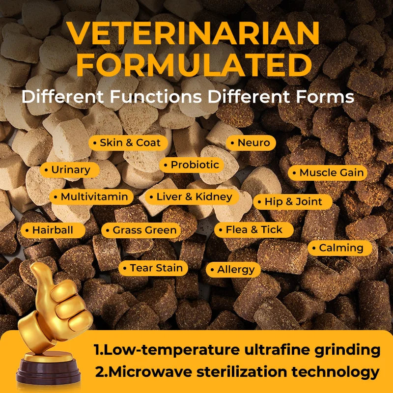 OEM Custom Pet Hip & Joint Supplements for Dogs Enhance Flexibility Turmeric Curcumin 90 Tasty Chews for All Ages & Breeds